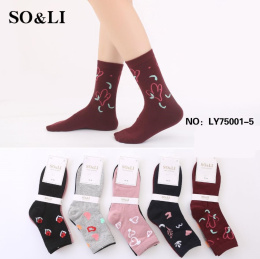 Women's socks model: LY75001-5 (35-38, 39-41)