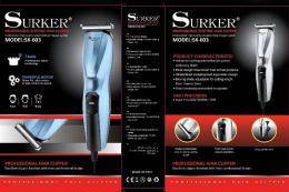 Profesjonalna maszynka do strzyżenia włosów SURKER® model: SK-603