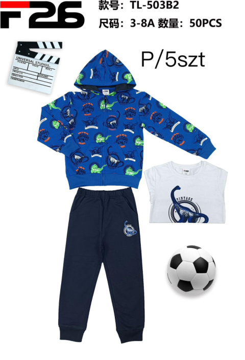 Boys' 3-piece tracksuit (age: 3-8) model: TL-503B2