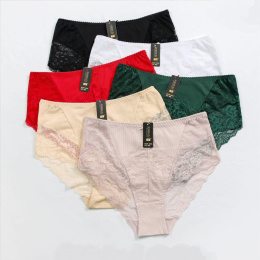 Panties - women's panties with lace model: 868# (2XL-4XL)