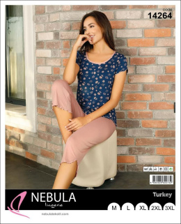 Piżama damska marki NEBULA model: 14264 (rozm. M-3XL)
