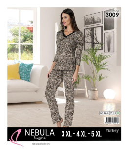 Piżama damska marki NEBULA model: 3009 (rozm. 3XL-5XL)