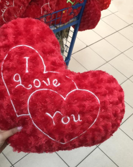 Heart-shaped cushion - Valentine's Day