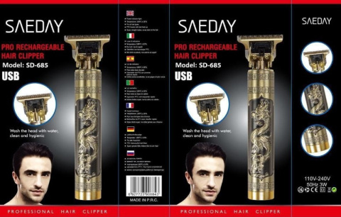 SAEDAY® professional cordless hair clipper model: SD-685