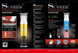 SURKER® USB hair clipper model: SK-606
