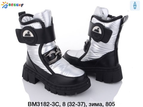 Girls' winter (insulated) snow boots, model: BM3182 (32-37)