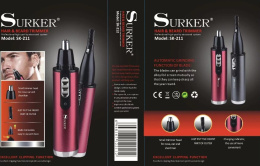 Trymer do włosów w nosie, uszach oraz brody SURKER® model: SK-211