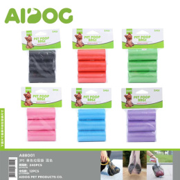 Disposable bags for animal droppings
