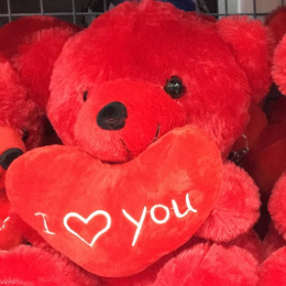 Teddy bear with a heart - Valentine's Day