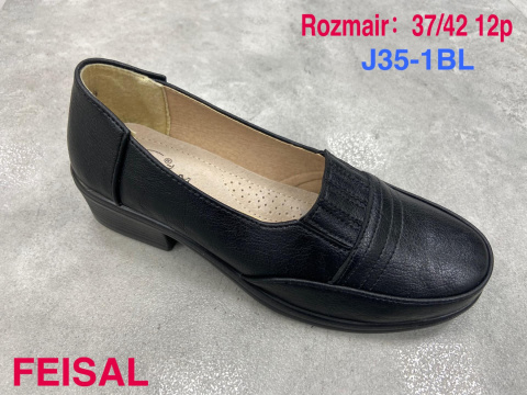 Women's semi-boots, pumps FEISAL model J35-1BL size 37-42 (12P)