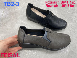 Women's semi-boots, pumps FEISAL model TB2-3 sizes 36-41 (12P) and 39-43 (8P)