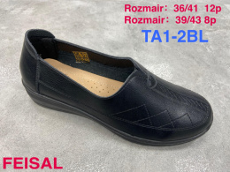 Women's semi-boots, pumps FEISAL model TA1-2BL sizes 36-41 (12P) and 39-43 (8P)