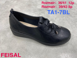 Women's semi-boots, pumps FEISAL model TA1-7BL sizes 36-41 (12P) and 39-43 (8P)