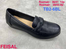 Women's semi-boots, pumps FEISAL model TB2-6BL sizes 36-41 (12P) and 39-43 (8P)