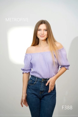 Women's short sleeve blouses model: F388