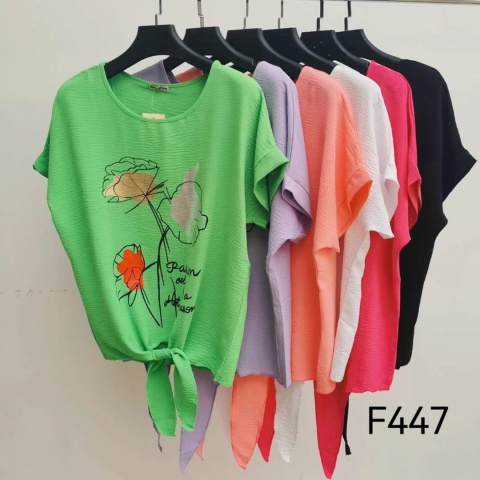 Women's short sleeve blouses model: F447