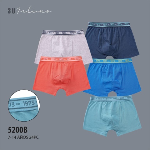Boys' boxer shorts age: 7-14 years old