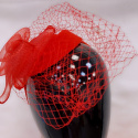 Fascinator, mesh toque - women's head decoration