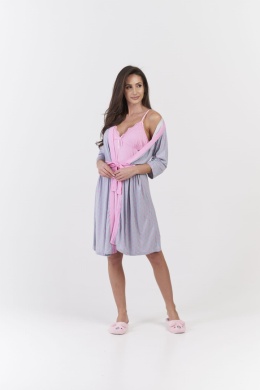 PLUS SIZE women's viscose set: shirt and dressing gown, sizes 3XL-5XL