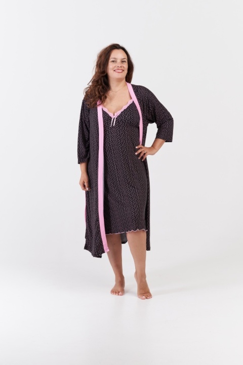Ladies' dressing gown sets with shirt BIG SIZE sizes 3XL-4XL-5XL