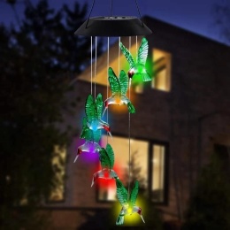 Lampy ogrodowe, solarne - kolibry