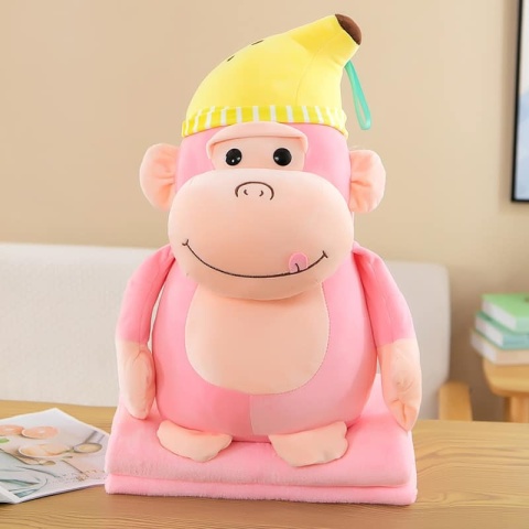 Mascot, 3-in-1 pillow with hidden microfiber blanket