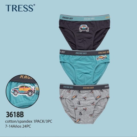 Boys' briefs 3 PACK age: 7-14 years old