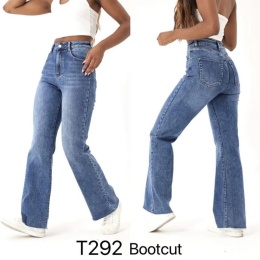 Spodnie jeansowe damskie z wysokim stanem model: T292