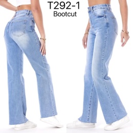 Spodnie jeansowe damskie z wysokim stanem model: T292-1