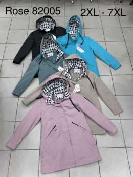 Women's spring jackets model: ROSE 82005 (sizes 2XL-7XL)
