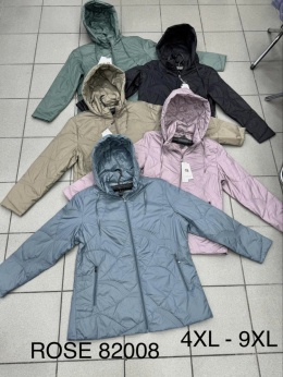 Women's spring jackets model: ROSE 82008 (sizes 4XL-9XL)