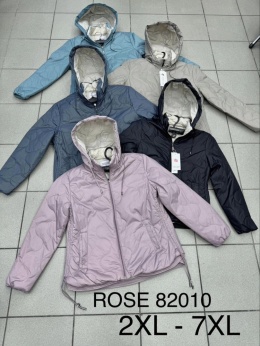 Wiosenne kurtki damskie model: ROSE 82010 (rozm. 2XL-7XL)