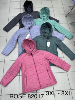 Women's spring jackets model: ROSE 82017 (sizes 3XL-8XL)