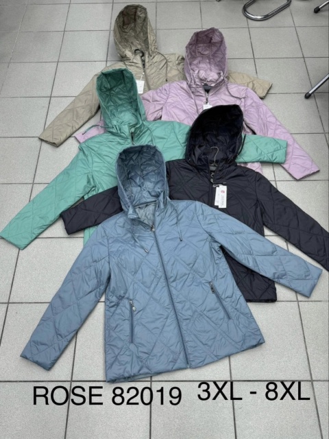 Women's spring jackets model: ROSE 82019 (sizes 3XL-8XL)