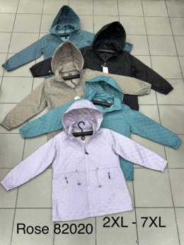 Women's spring jackets model: ROSE 82020 (sizes 2XL-7XL)