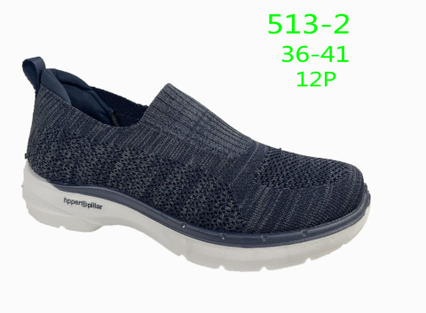 Buty sportowe damskie wsuwane model: 513-1, -2, -3 (rozm: 36-41)