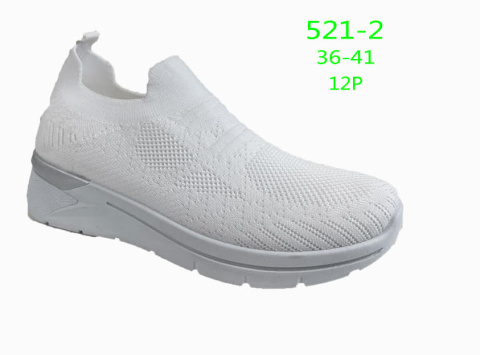 Buty sportowe damskie wsuwane model: 521-1, -2, -3 (rozm: 36-41)