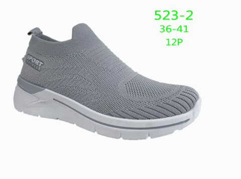 Buty sportowe damskie wsuwane model: 523-1, -2 (rozm: 36-41)