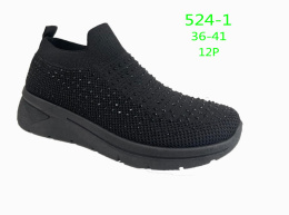 Women's slip-on sports shoes model: 524-1, -2, -3 (size: 36-41)
