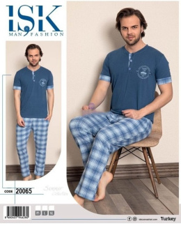 Men's 100% cotton pajamas - ISK MAN FASHION , model: 20065 (M-XL)