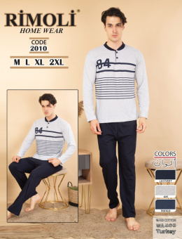 Men's 100% cotton pajamas - RIMOLI, model: 2010 (M-2XL)