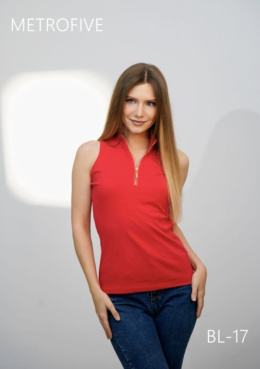 Women's sleeveless blouse, model: BL-17