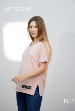 Women's blouse with short sleeves, model: BL-2