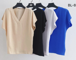 Women's blouse with short sleeves, model: BL-8