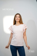 Women's blouse with short sleeves, model: F365
