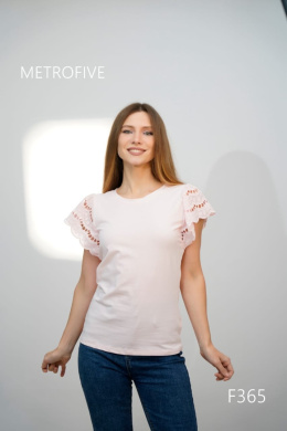 Women's blouse with short sleeves, model: F365