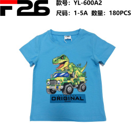 Bluzka, t-shirt chłopięcy z krótkim rękawem (wiek: 1-5 lat) model: YL-600A1