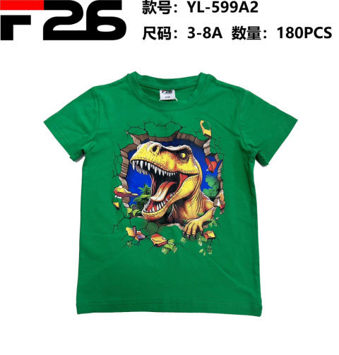 Bluzka, t-shirt chłopięcy z krótkim rękawem (wiek: 3-8 lat) model: YL-599A1