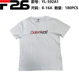 Bluzka, t-shirt chłopięcy z krótkim rękawem (wiek: 8-16 lat) model: YL-592A1/A2