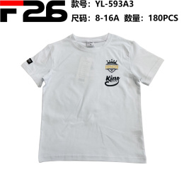 Bluzka, t-shirt chłopięcy z krótkim rękawem (wiek: 8-16 lat) model: YL-593A3/A4